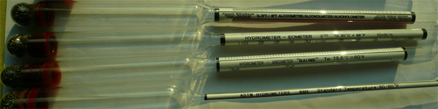 Glass hydrometer